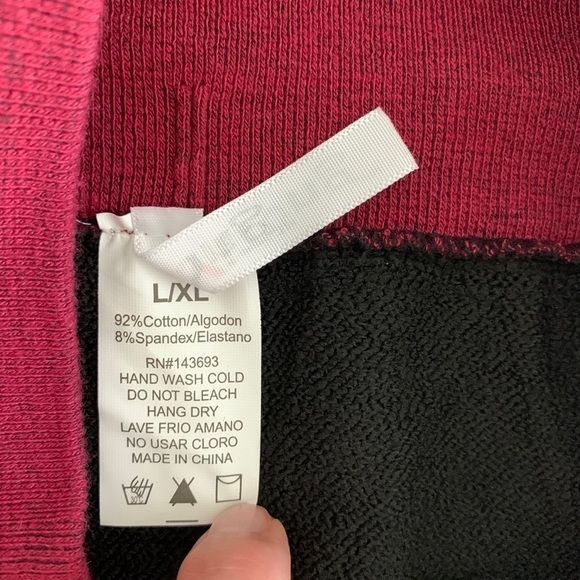 Yi Tong | Maroon Red Cotton Blend Knit Leggings - Picture 11 of 12